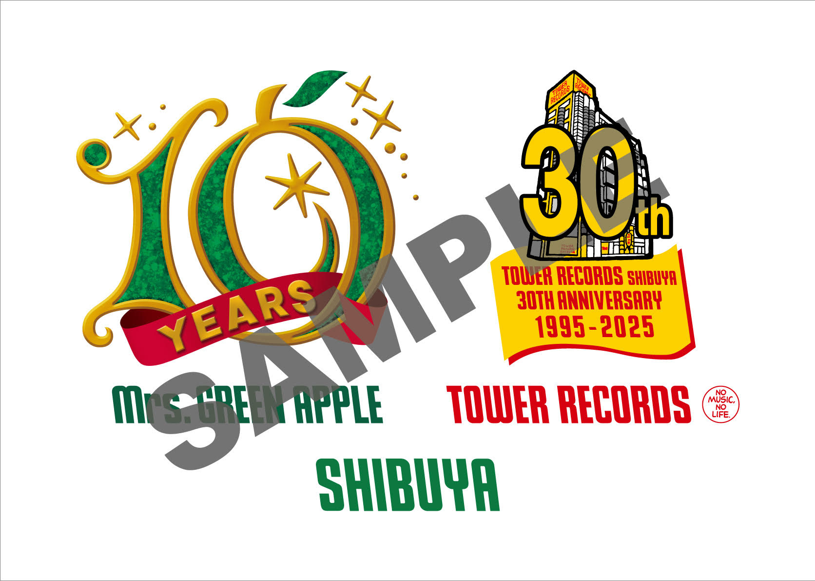 10周年をタワレコがお祝い！Mrs. GREEN APPLE×TOWER RECORDS スペシャル・コラボ！